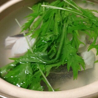 タラとこんぶの水菜のしゃぶしゃぶ